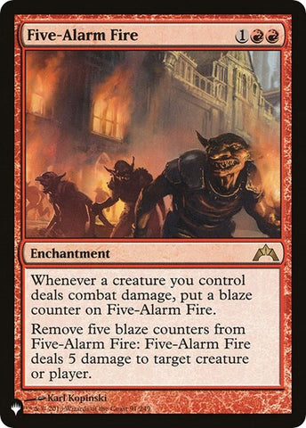 Five-Alarm Fire (The List) Near Mint