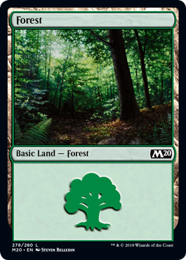 Forest (278) (Magic 2020 Core Set) Near Mint Foil