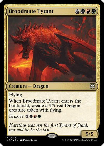 Broodmate Tyrant (Commander: Modern Horizons 3) Near Mint