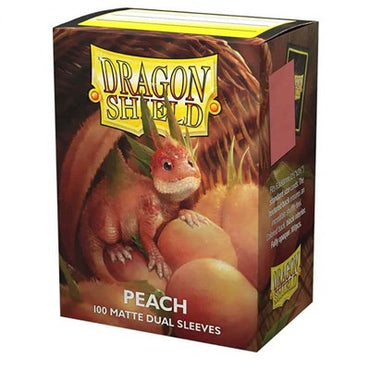 Dragon Shield Dual Matte Standard Sleeves Peach (100-Pack) (Dragon Shield) New