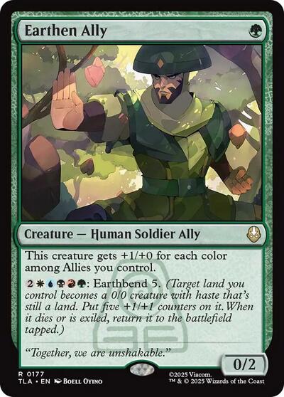 Earthen Ally (Avatar: The Last Airbender) Near Mint Foil
