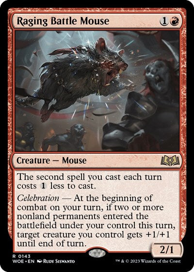 Raging Battle Mouse (Wilds of Eldraine) Near Mint