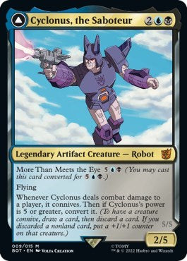 Cyclonus, the Saboteur (Universes Beyond: Transformers) Medium Play Foil