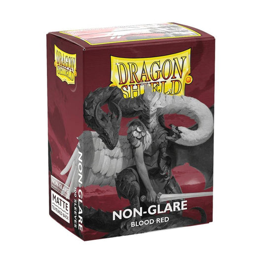 Dragon Shield Non-Glare Matte Blood Red Sleeves (100-Pack)