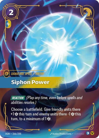 Siphon Power (Origins) Near Mint Foil