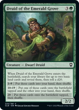 Druid of the Emerald Grove (Commander Legends: Battle for Baldur's Gate) Near Mint Foil
