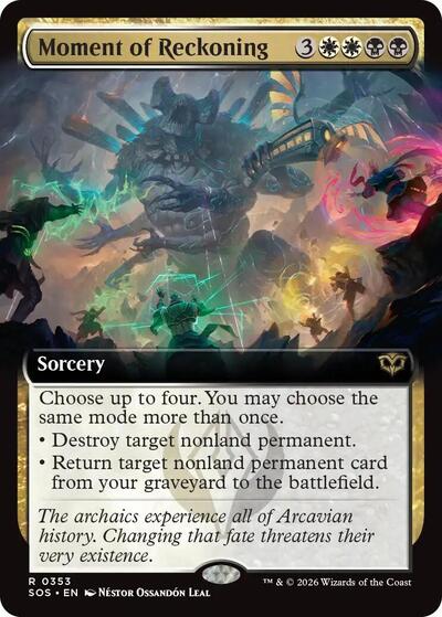 Moment of Reckoning (Extended Art) (Secrets of Strixhaven) Near Mint
