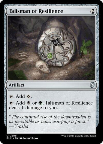 Talisman of Resilience (Commander: Bloomburrow) Near Mint