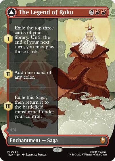 The Legend of Roku (Borderless) (Avatar: The Last Airbender) Near Mint