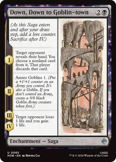 Down, Down to Goblin-town (The Hobbit) Near Mint Foil