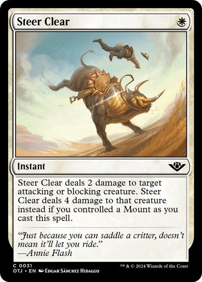 Steer Clear (Outlaws of Thunder Junction) Near Mint Foil