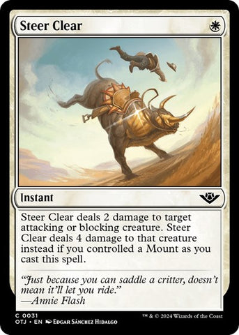 Steer Clear (Outlaws of Thunder Junction) Near Mint Foil