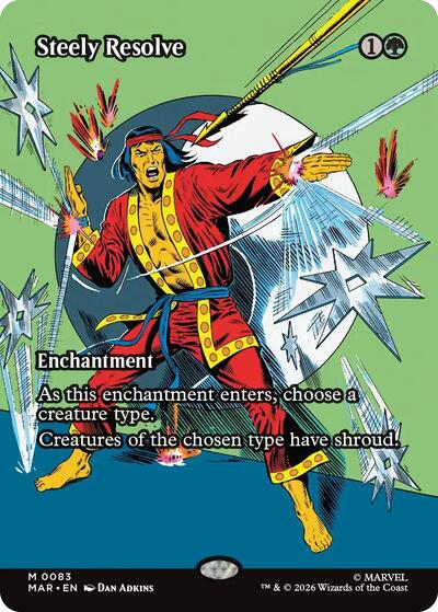 Steely Resolve (Borderless) (Marvel Eternal-Legal) Near Mint