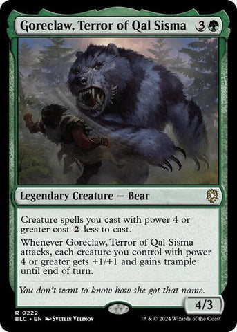 Goreclaw, Terror of Qal Sisma (Commander: Bloomburrow) Near Mint