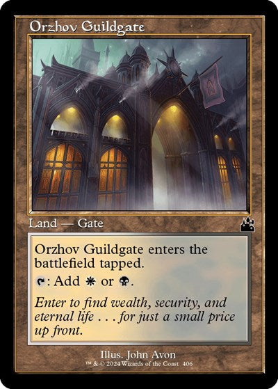 Orzhov Guildgate (Retro Frame) (Ravnica Remastered) Near Mint