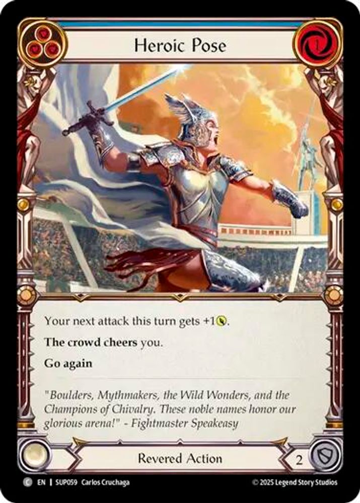 Heroic Pose (Blue)