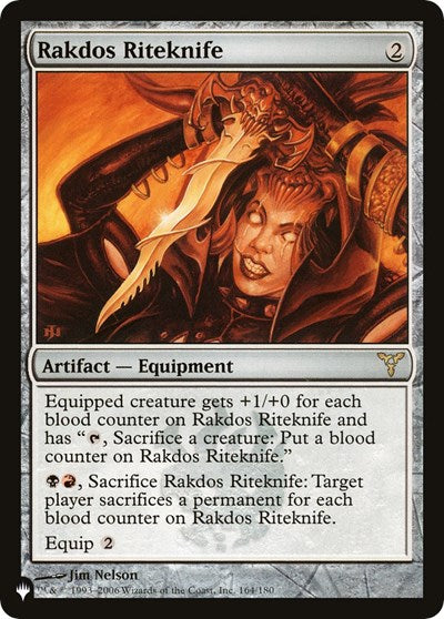 Rakdos Riteknife (The List) Near Mint