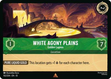White Agony Plains - Golden Lagoon (Whispers in the Well) Near Mint Cold Foil