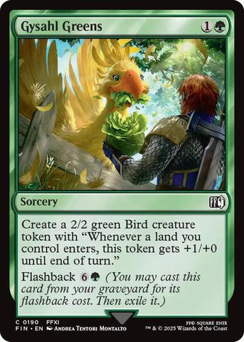 Gysahl Greens (Universes Beyond: FINAL FANTASY) Near Mint Foil