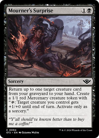 Mourner's Surprise (Outlaws of Thunder Junction) Near Mint Foil