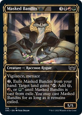 Masked Bandits (Showcase) (Streets of New Capenna) Near Mint Foil