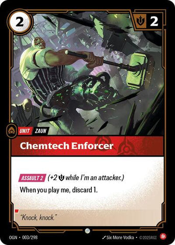 Chemtech Enforcer (Origins) Near Mint Foil