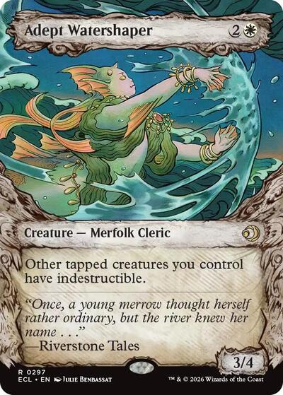 Adept Watershaper (Showcase) (Lorwyn Eclipsed) Near Mint