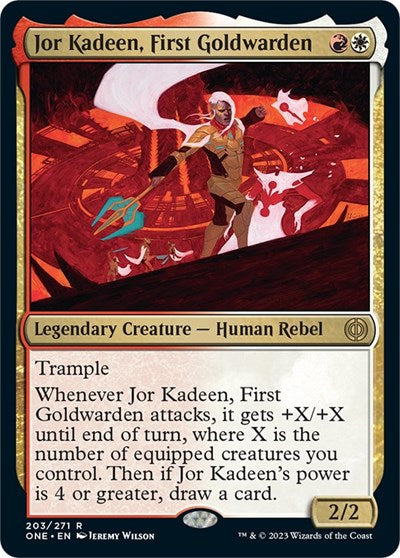 Jor Kadeen, First Goldwarden (Phyrexia: All Will Be One) Near Mint Foil