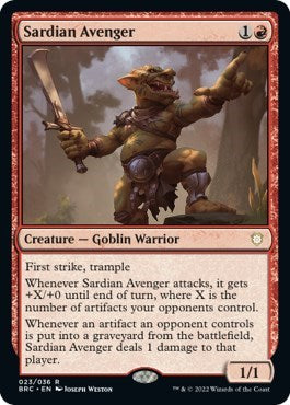 Sardian Avenger (Commander: The Brothers' War) Light Play Foil