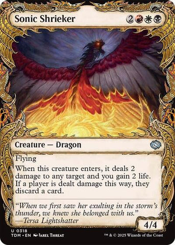 Sonic Shrieker (Showcase) (Tarkir: Dragonstorm) Near Mint
