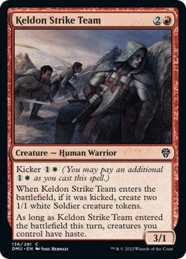 Keldon Strike Team (Dominaria United) Near Mint Foil