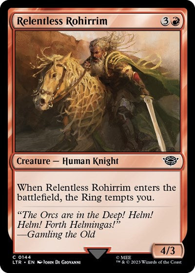 Relentless Rohirrim (Universes Beyond: The Lord of the Rings: Tales of Middle-earth) Near Mint Foil