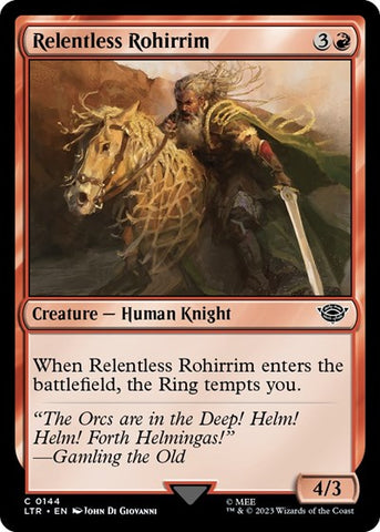 Relentless Rohirrim (Universes Beyond: The Lord of the Rings: Tales of Middle-earth) Near Mint Foil