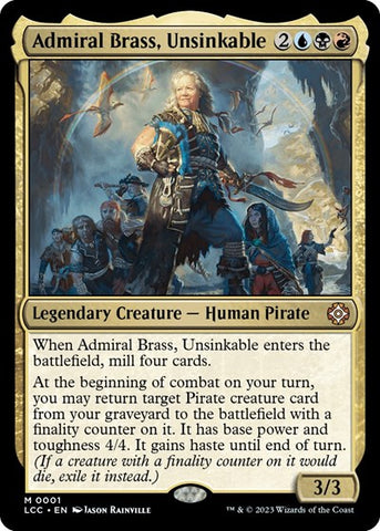Admiral Brass, Unsinkable (Commander: The Lost Caverns of Ixalan) Near Mint Foil
