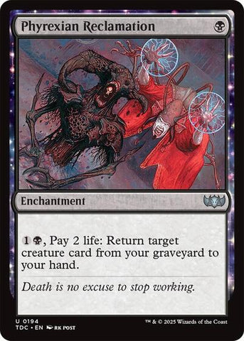Phyrexian Reclamation (Commander: Tarkir: Dragonstorm) Near Mint