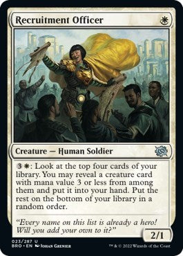 Recruitment Officer (The Brothers' War) Light Play Foil