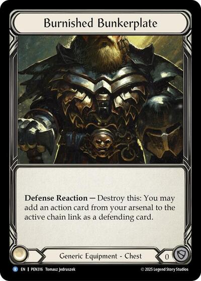 Burnished Bunkerplate (Compendium of Rathe) Near Mint Cold Foil