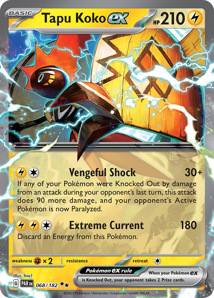 Tapu Koko ex (068/182) [Scarlet & Violet: Paradox Rift]