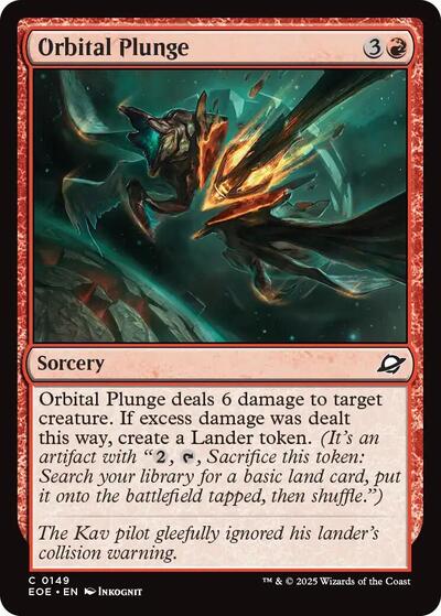 Orbital Plunge (Edge of Eternities) Near Mint Foil