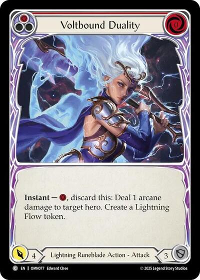 Voltbound Duality (Red) (Omens of the Third Age) Near Mint Foil