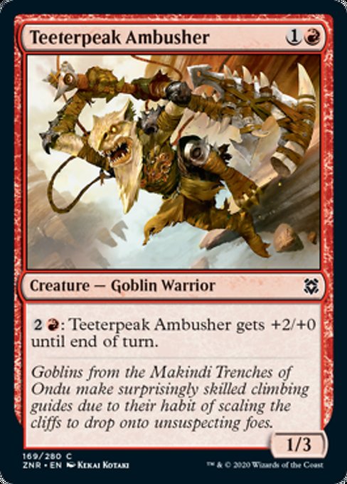 Teeterpeak Ambusher (Zendikar Rising) Near Mint Foil