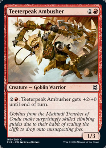 Teeterpeak Ambusher (Zendikar Rising) Near Mint Foil