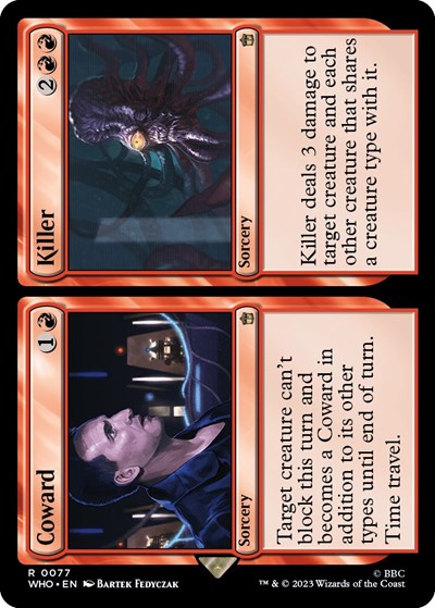 Coward / Killer (Universes Beyond: Doctor Who) Near Mint