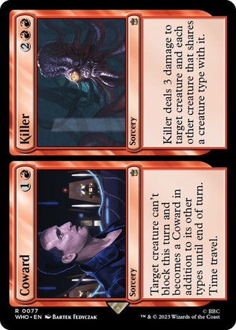 Coward / Killer (Universes Beyond: Doctor Who) Near Mint