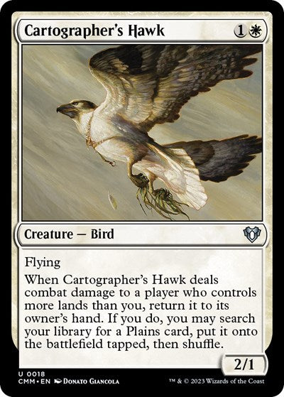 Cartographer's Hawk (Commander Masters) Near Mint Foil