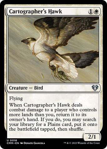 Cartographer's Hawk (Commander Masters) Near Mint Foil