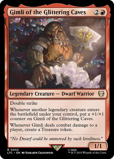 Gimli of the Glittering Caves (Commander: The Lord of the Rings: Tales of Middle-earth) Near Mint