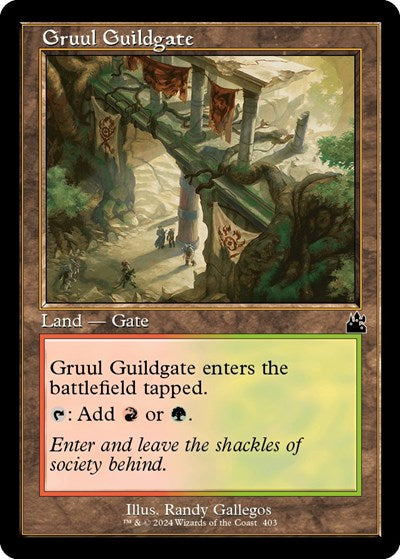 Gruul Guildgate (Retro Frame) (Ravnica Remastered) Near Mint
