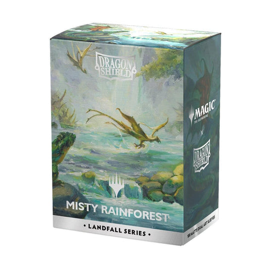 Dragon Shield Landfall Series Dual Matte: Standard Art Sleeves - Misty Rainforest (100-Pack)