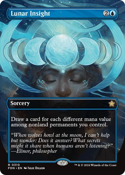 Lunar Insight (Borderless) (Foundations) Near Mint Foil